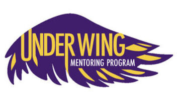 Graphic of a wing with the words Under Wing Mentoring Program
